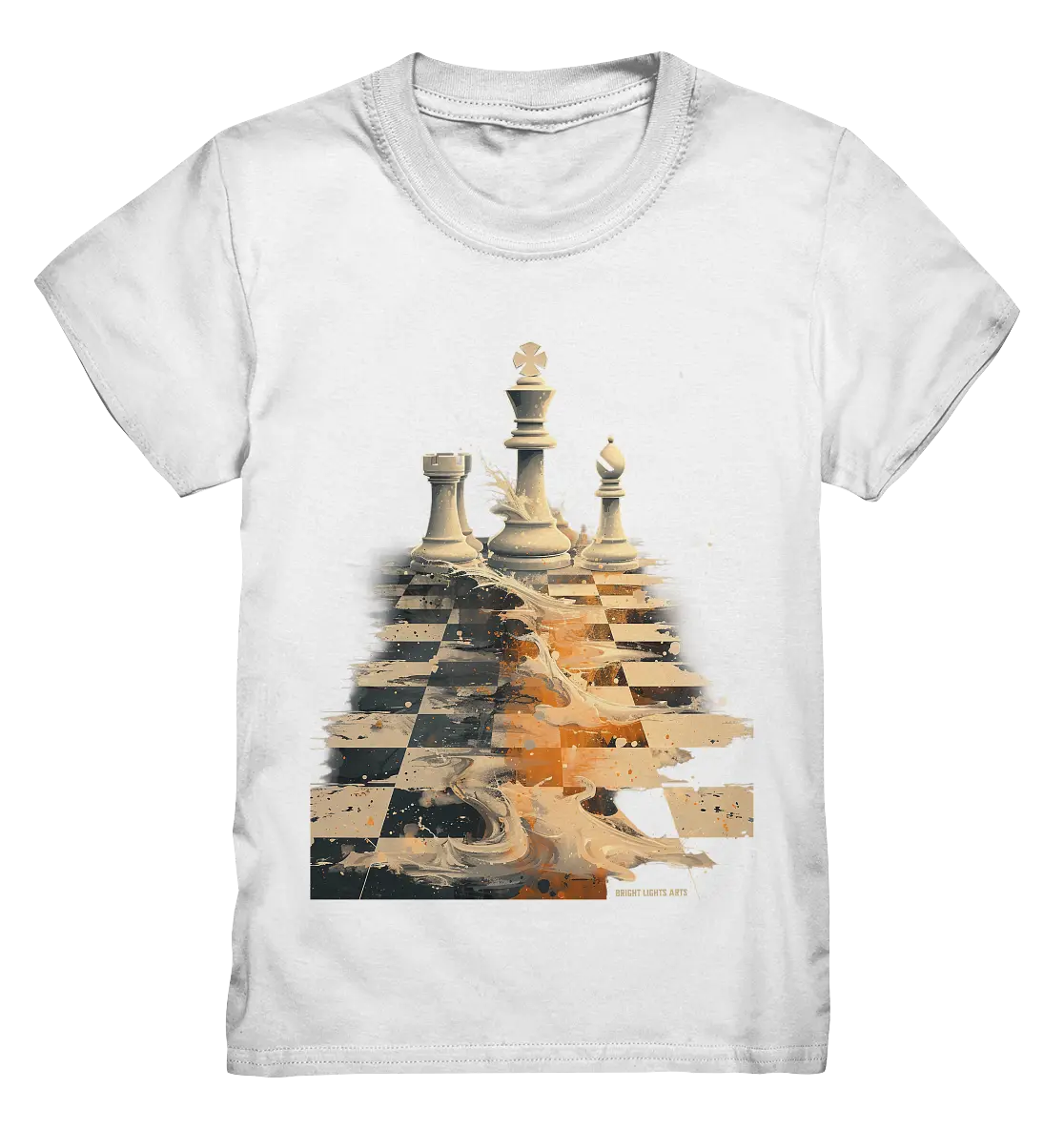Game of Strategy – Dynamisches Schachdesign voller Energie - Kids Premium Shirt Bright Lights Arts