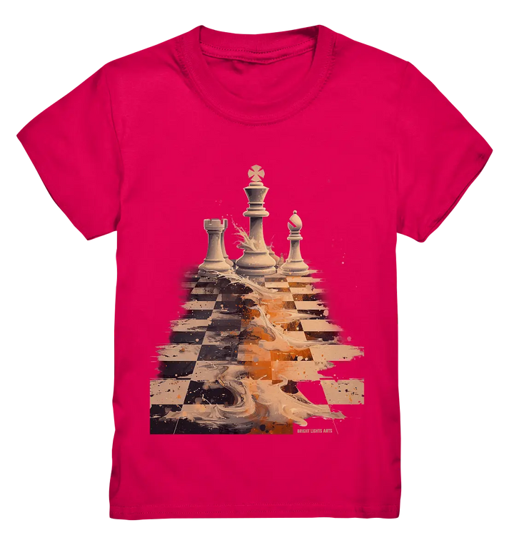 Game of Strategy – Dynamisches Schachdesign voller Energie - Kids Premium Shirt Bright Lights Arts