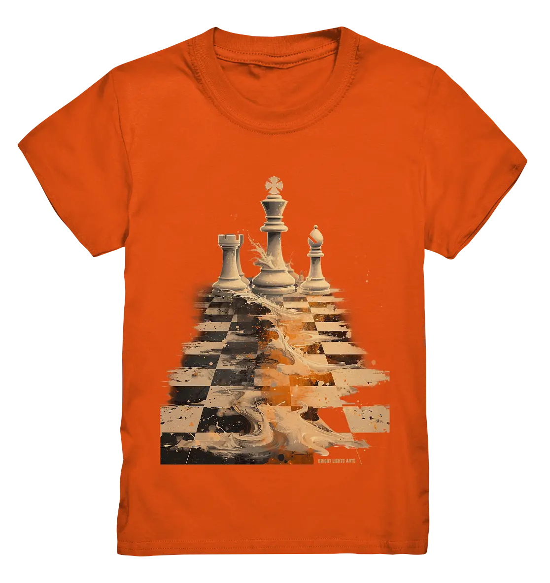 Game of Strategy – Dynamisches Schachdesign voller Energie - Kids Premium Shirt Bright Lights Arts