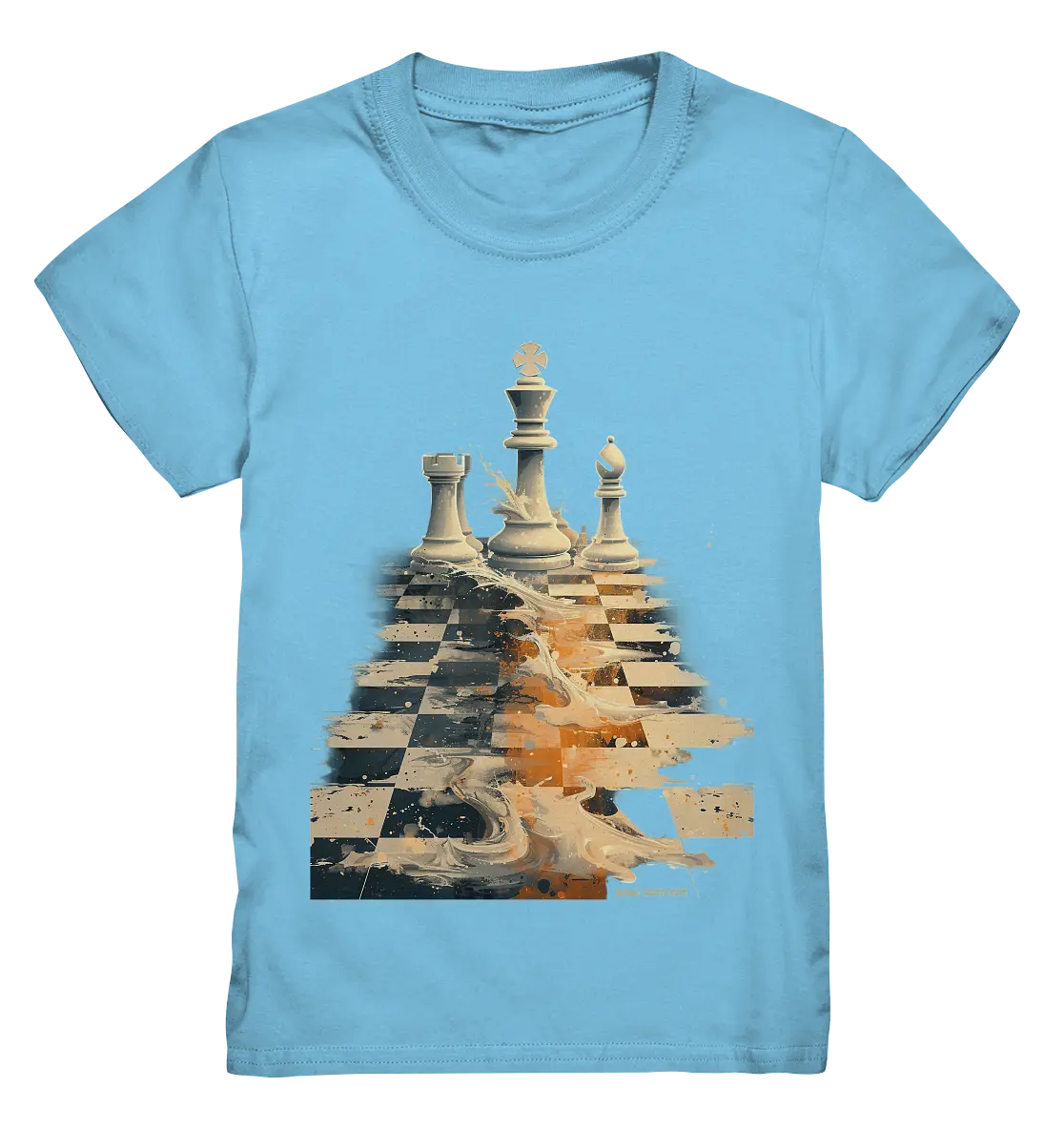 Game of Strategy – Dynamisches Schachdesign voller Energie - Kids Premium Shirt Bright Lights Arts