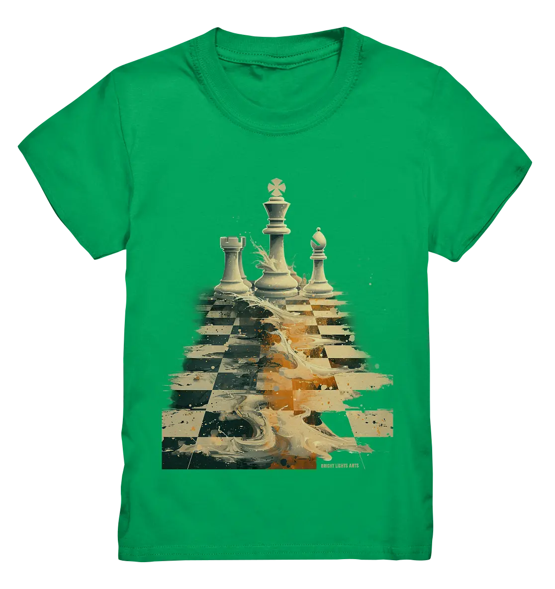 Game of Strategy – Dynamisches Schachdesign voller Energie - Kids Premium Shirt Bright Lights Arts