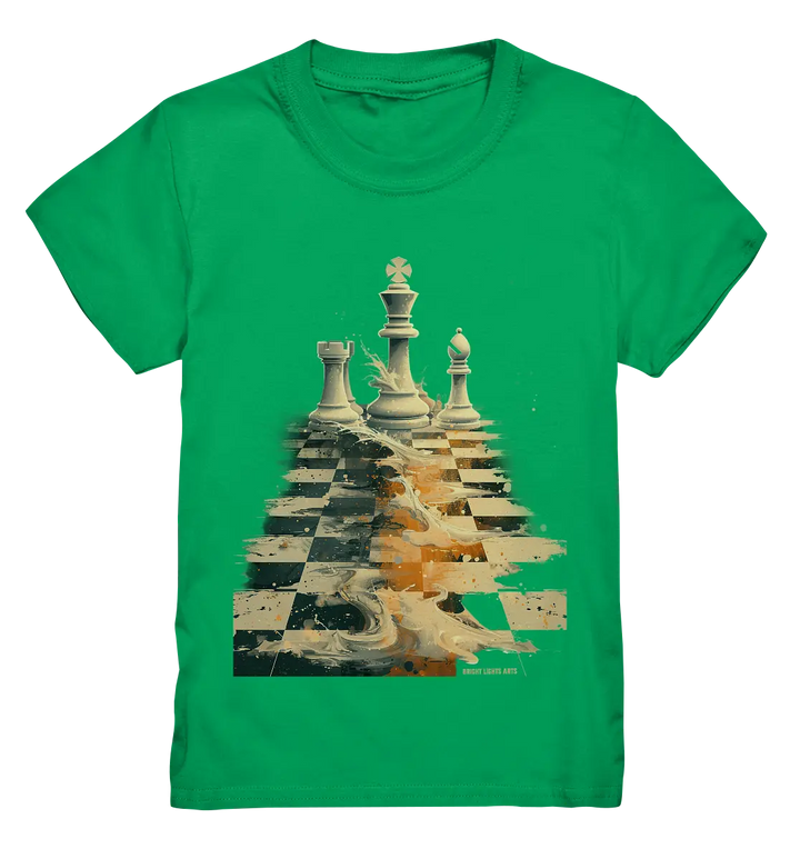 Game of Strategy – Dynamisches Schachdesign voller Energie - Kids Premium Shirt Bright Lights Arts