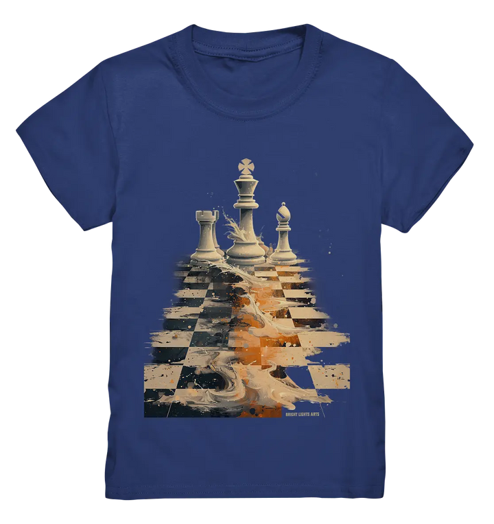 Game of Strategy – Dynamisches Schachdesign voller Energie - Kids Premium Shirt Bright Lights Arts