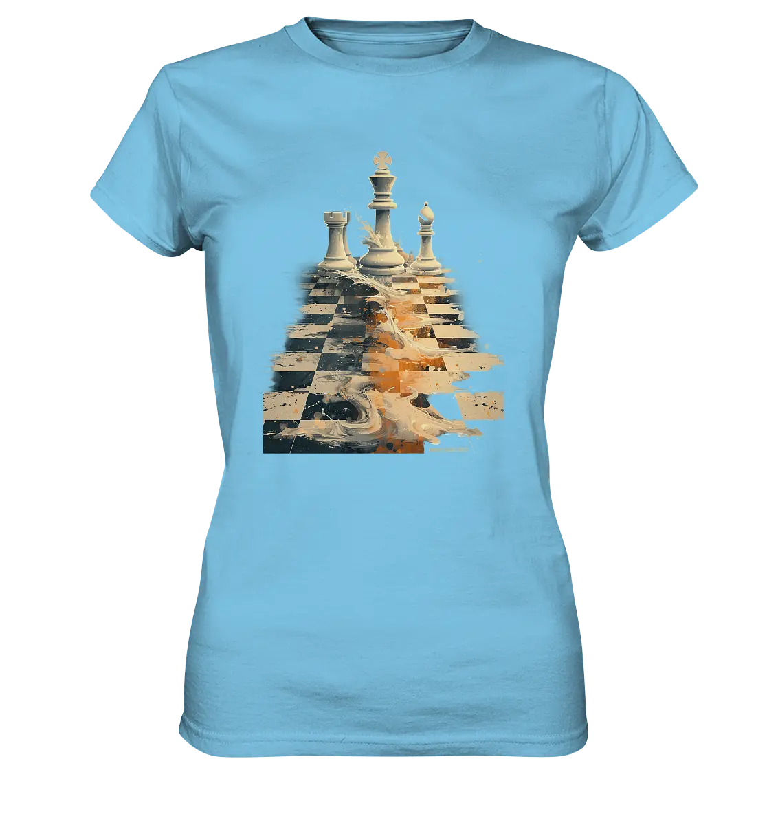 Game of Strategy – Dynamisches Schachdesign voller Energie - Ladies Premium Shirt Bright Lights Arts