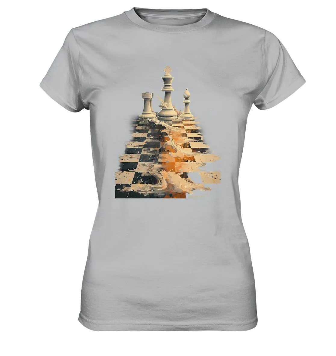 Game of Strategy – Dynamisches Schachdesign voller Energie - Ladies Premium Shirt Bright Lights Arts
