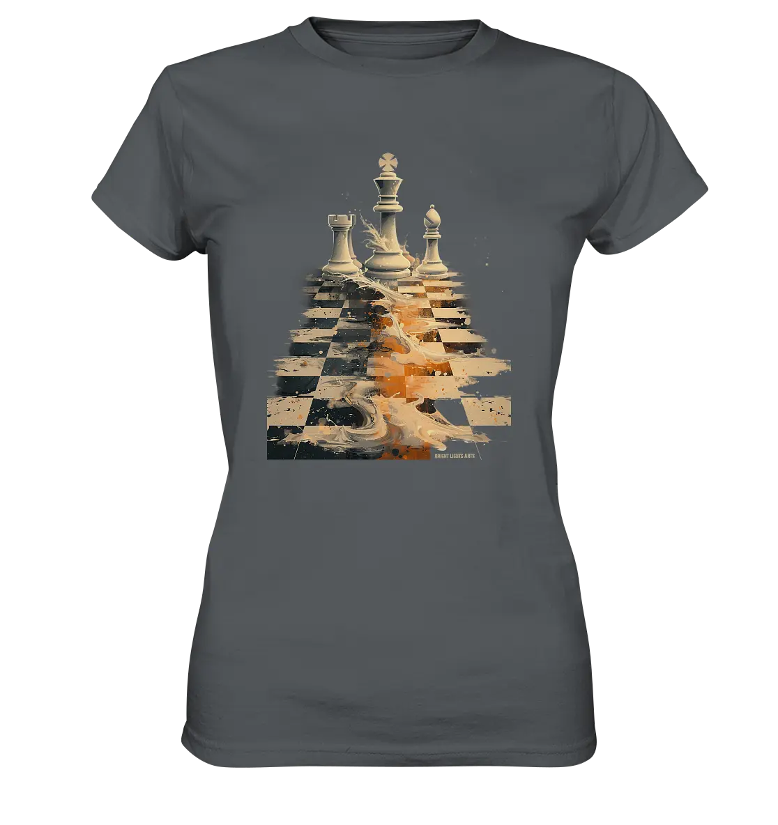 Game of Strategy – Dynamisches Schachdesign voller Energie - Ladies Premium Shirt Bright Lights Arts