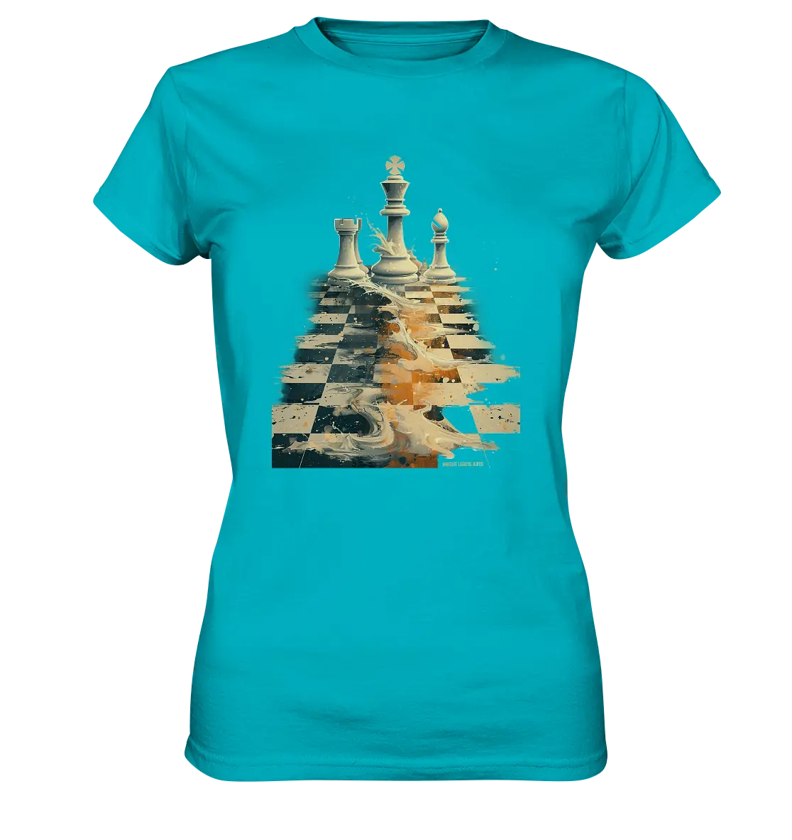 Game of Strategy – Dynamisches Schachdesign voller Energie - Ladies Premium Shirt Bright Lights Arts