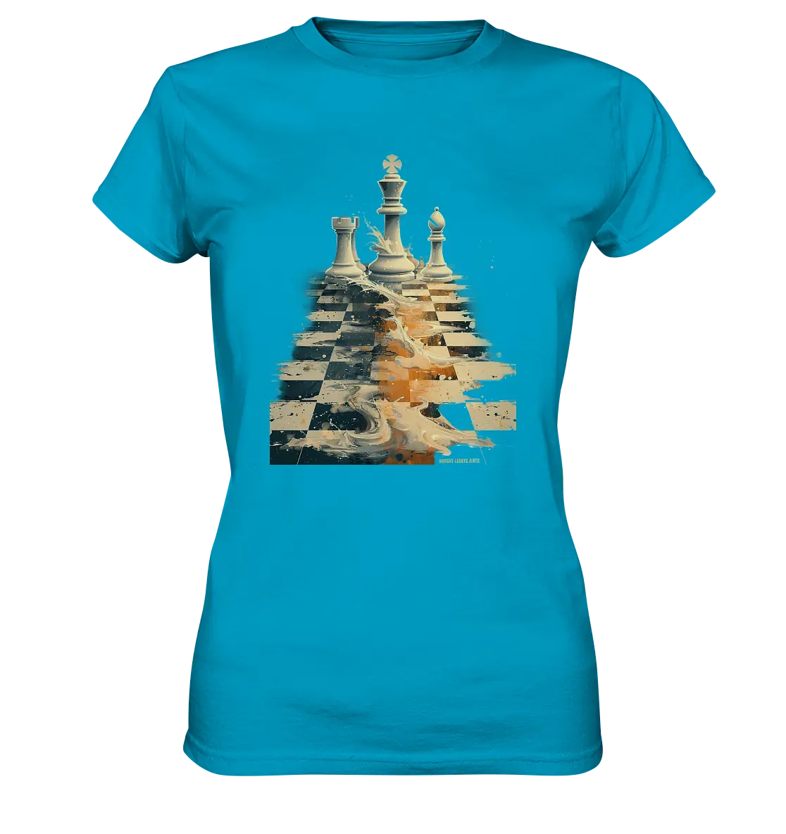 Game of Strategy – Dynamisches Schachdesign voller Energie - Ladies Premium Shirt Bright Lights Arts