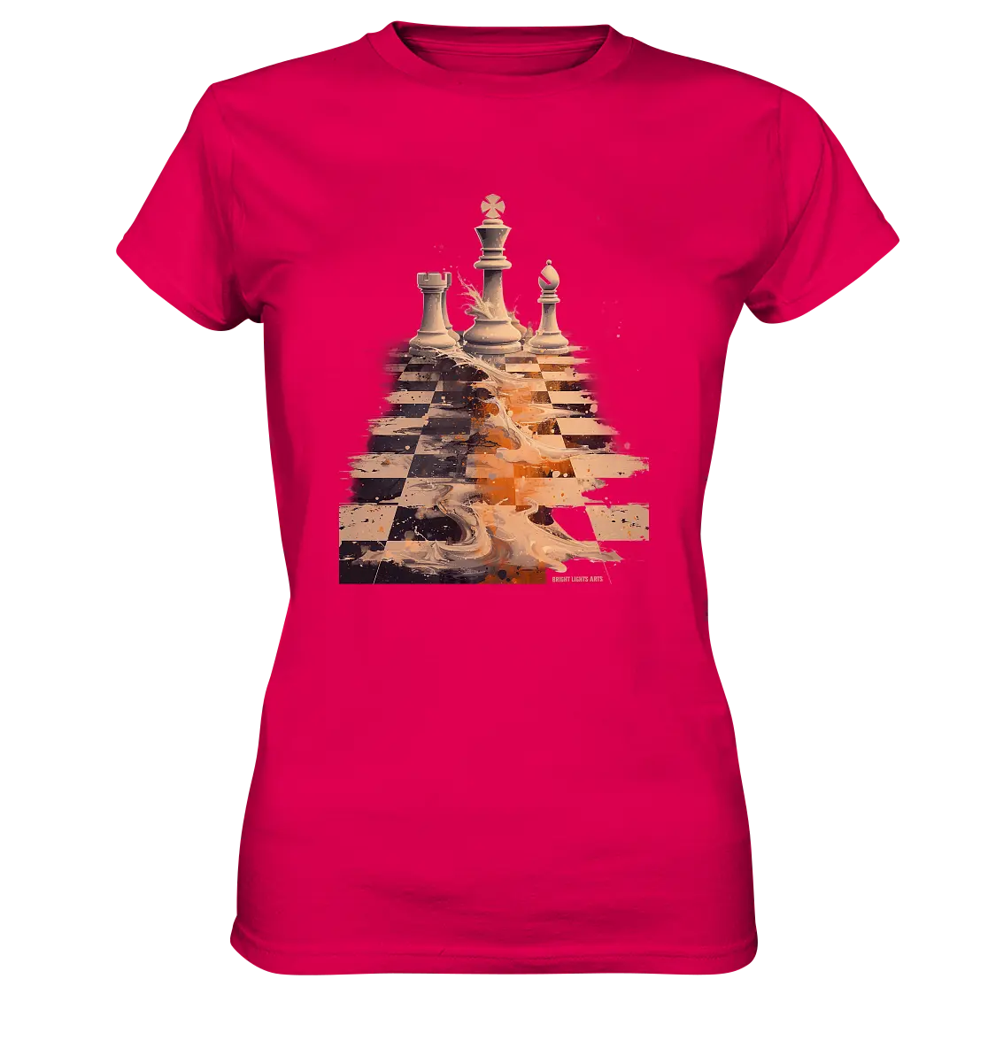 Game of Strategy – Dynamisches Schachdesign voller Energie - Ladies Premium Shirt Bright Lights Arts