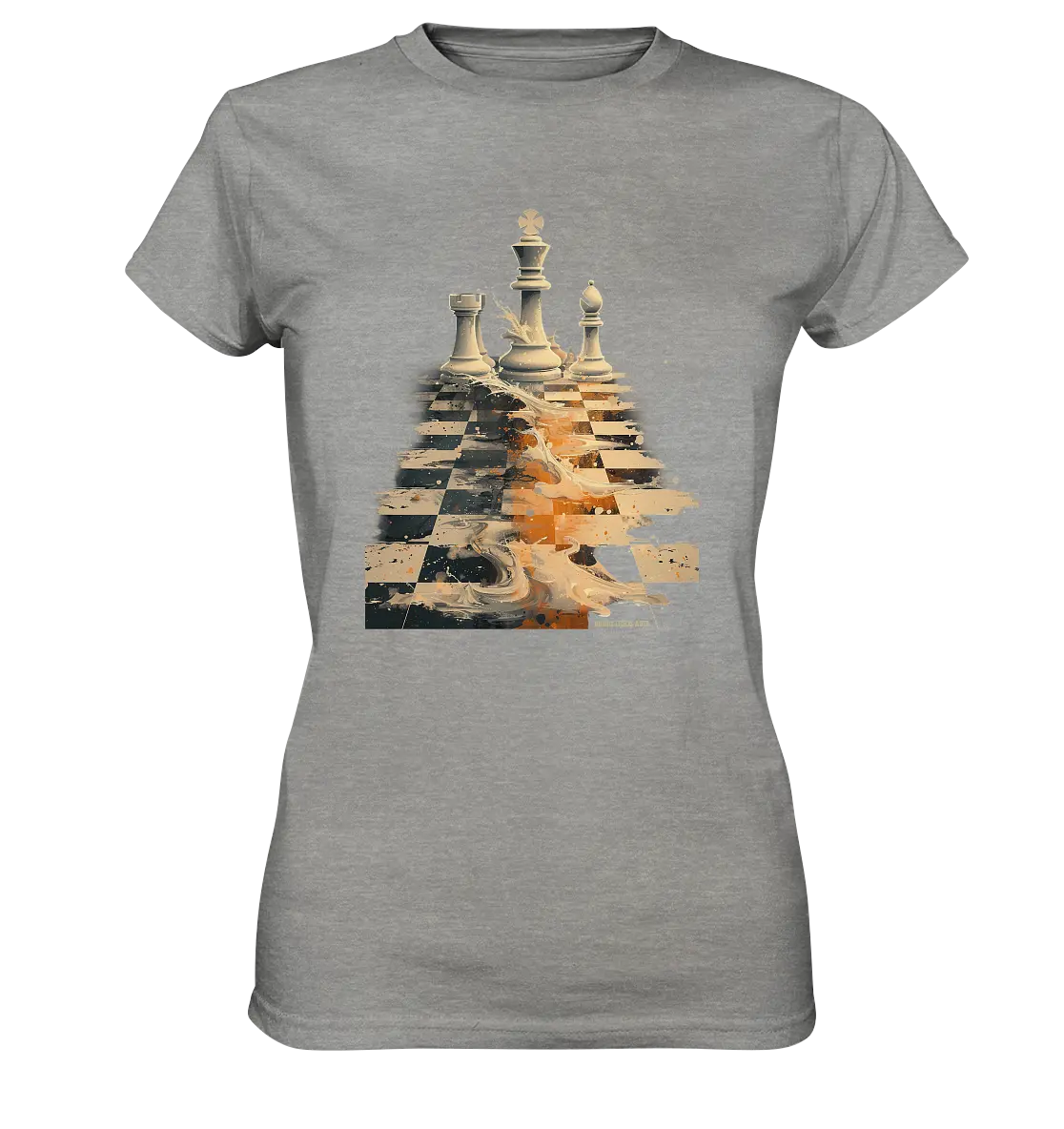 Game of Strategy – Dynamisches Schachdesign voller Energie - Ladies Premium Shirt Bright Lights Arts