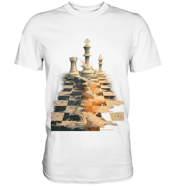 Game of Strategy – Dynamisches Schachdesign voller Energie - Premium Shirt Bright Lights Arts