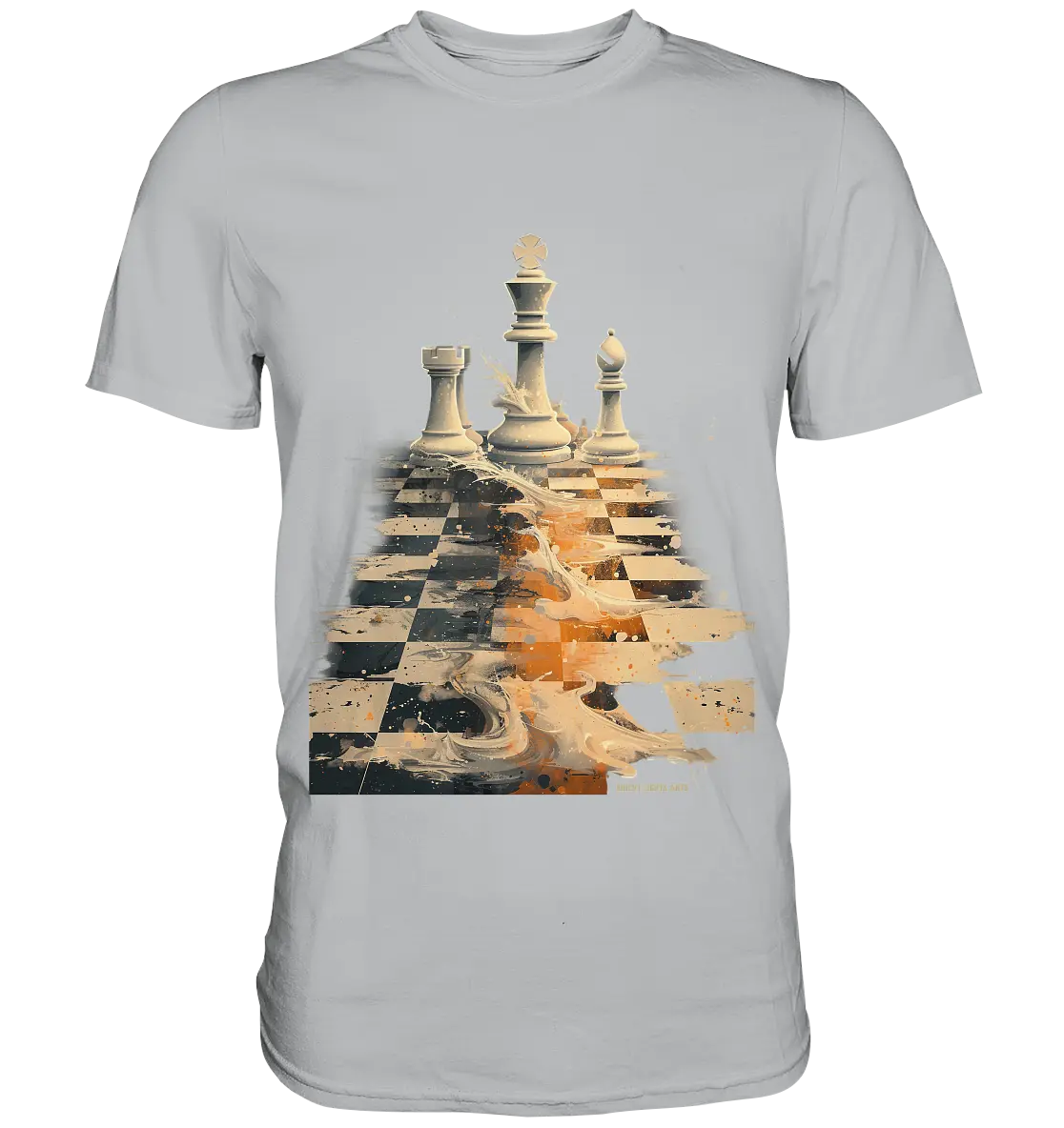 Game of Strategy – Dynamisches Schachdesign voller Energie - Premium Shirt Bright Lights Arts