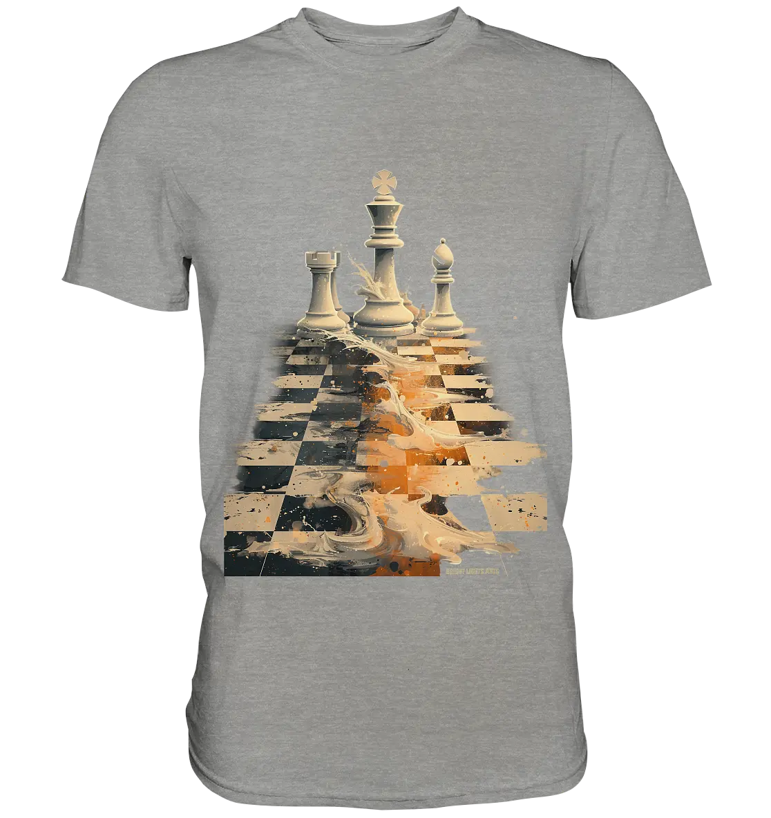 Game of Strategy – Dynamisches Schachdesign voller Energie - Premium Shirt Bright Lights Arts
