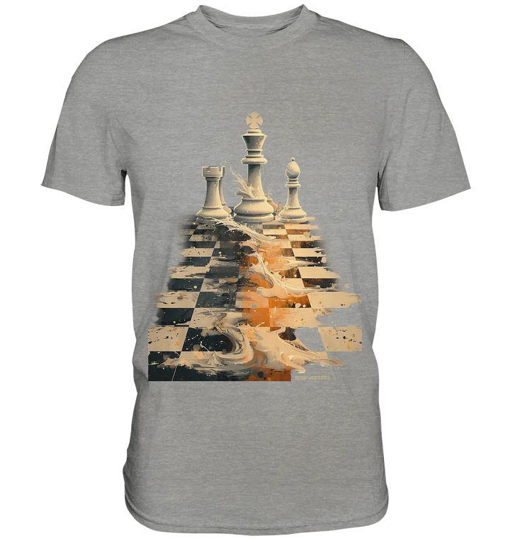 Game of Strategy – Dynamisches Schachdesign voller Energie - Premium Shirt Bright Lights Arts