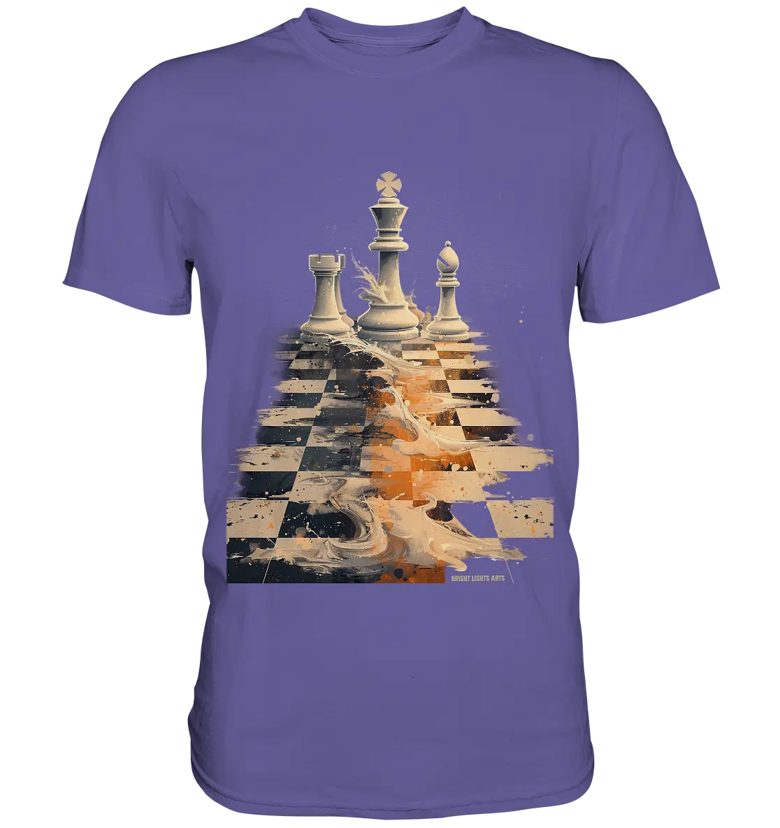 Game of Strategy – Dynamisches Schachdesign voller Energie - Premium Shirt Bright Lights Arts