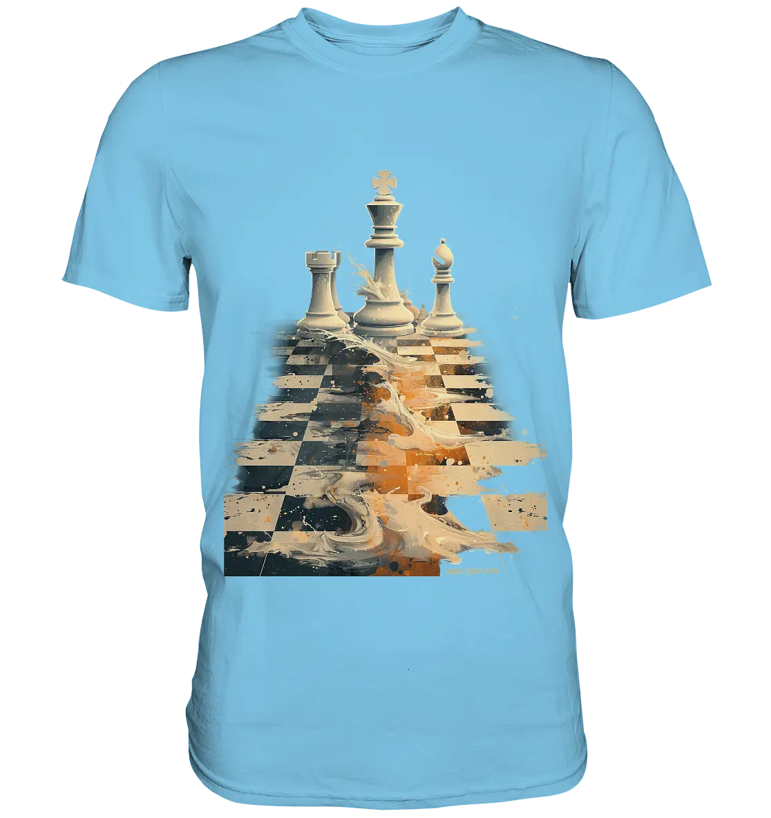Game of Strategy – Dynamisches Schachdesign voller Energie - Premium Shirt Bright Lights Arts