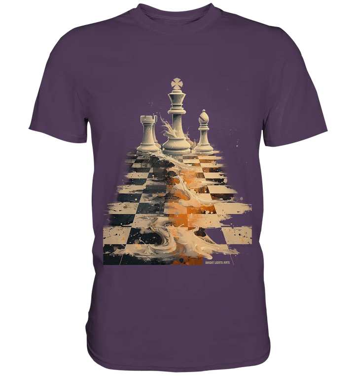 Game of Strategy – Dynamisches Schachdesign voller Energie - Premium Shirt Bright Lights Arts