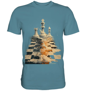 Game of Strategy – Dynamisches Schachdesign voller Energie - Premium Shirt Bright Lights Arts