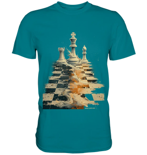 Game of Strategy – Dynamisches Schachdesign voller Energie - Premium Shirt Bright Lights Arts