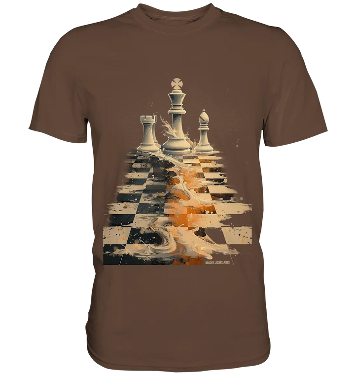 Game of Strategy – Dynamisches Schachdesign voller Energie - Premium Shirt Bright Lights Arts