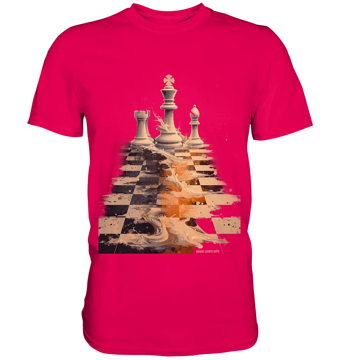 Game of Strategy – Dynamisches Schachdesign voller Energie - Premium Shirt Bright Lights Arts