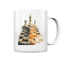 Game of Strategy – Dynamisches Schachdesign voller Energie - Tasse glossy Bright Lights Arts