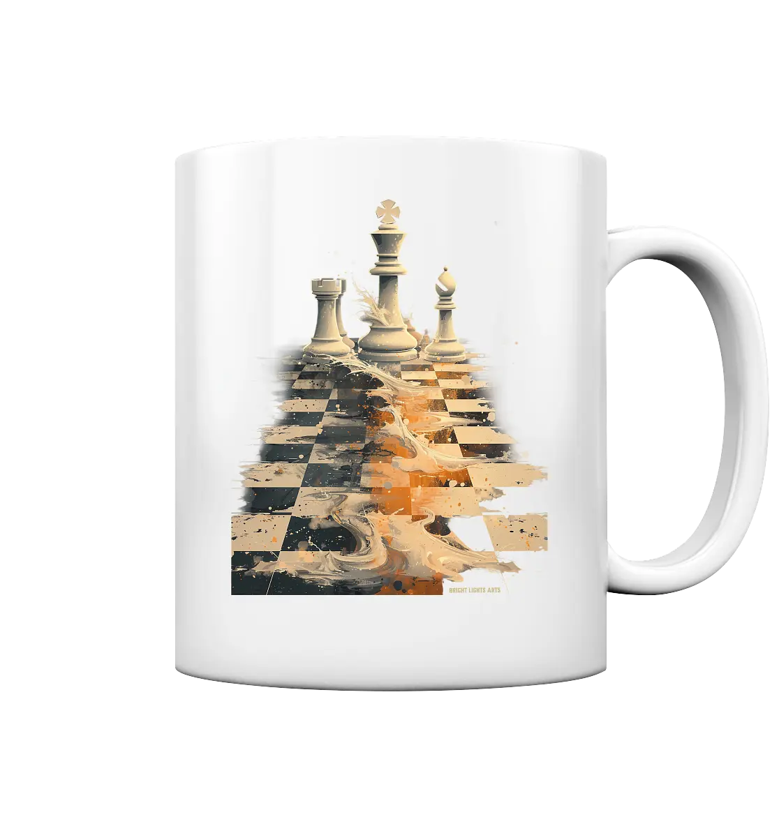 Game of Strategy – Dynamisches Schachdesign voller Energie - Tasse glossy Bright Lights Arts