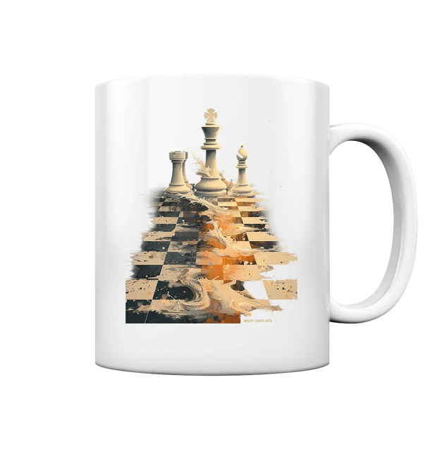 Game of Strategy – Dynamisches Schachdesign voller Energie - Tasse glossy Bright Lights Arts