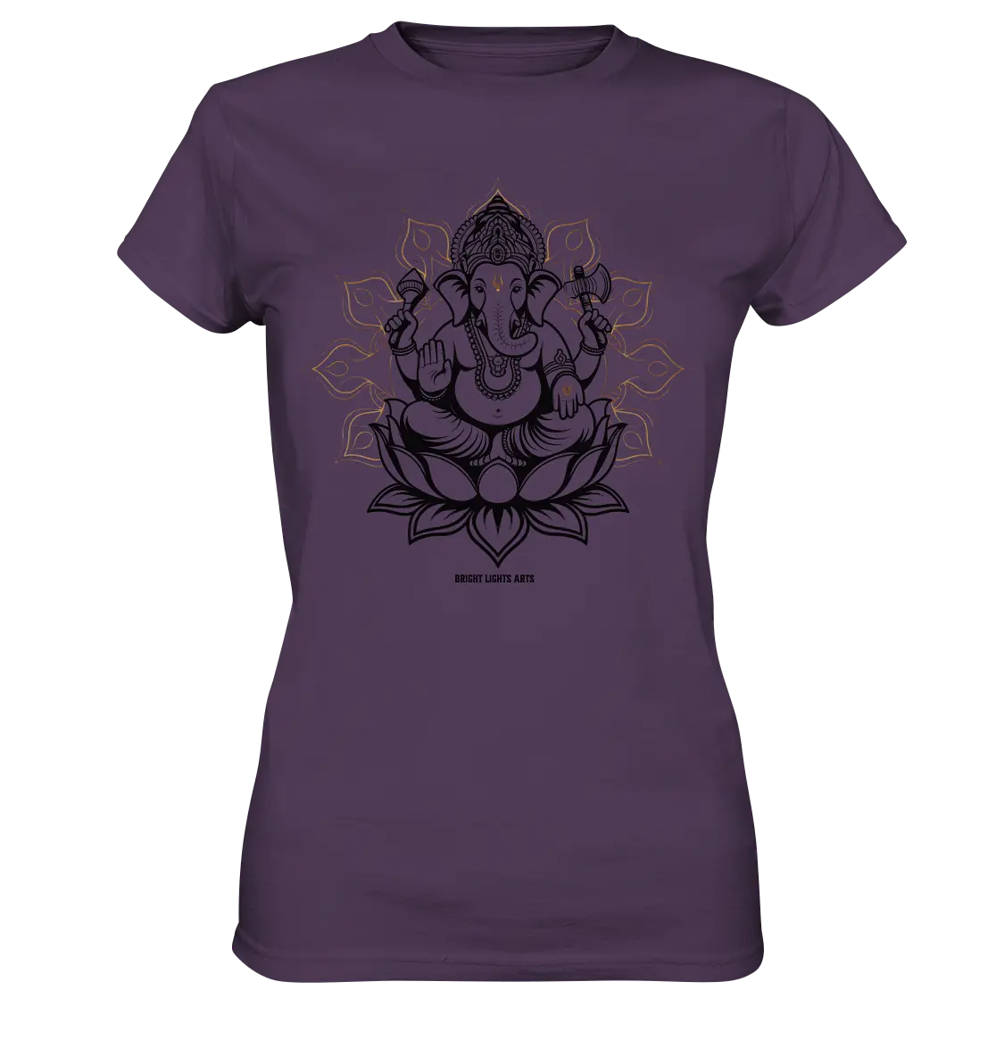 Ganesha im Goldenen Mandala – Spirituelle Harmonie - Ladies Premium Shirt Bright Lights Arts