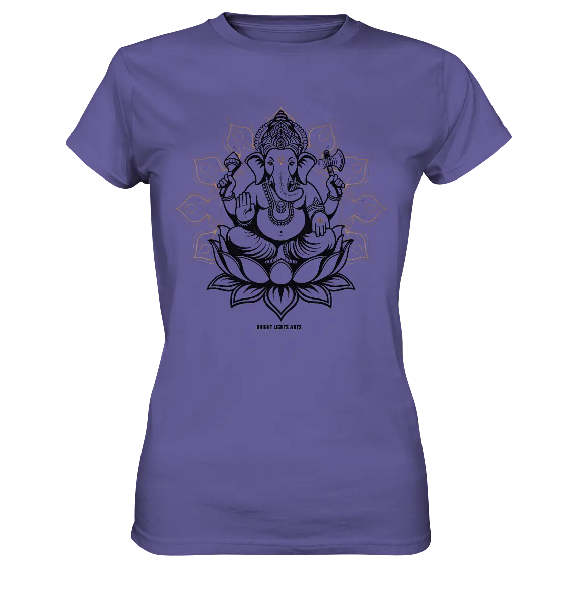 Ganesha im Goldenen Mandala – Spirituelle Harmonie - Ladies Premium Shirt Bright Lights Arts