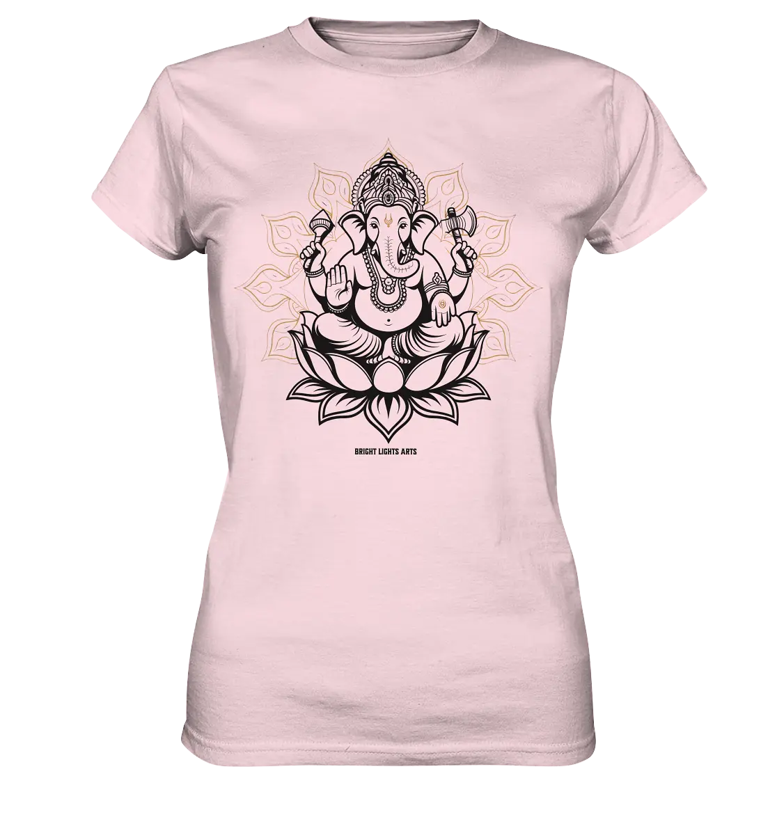 Ganesha im Goldenen Mandala – Spirituelle Harmonie - Ladies Premium Shirt Bright Lights Arts