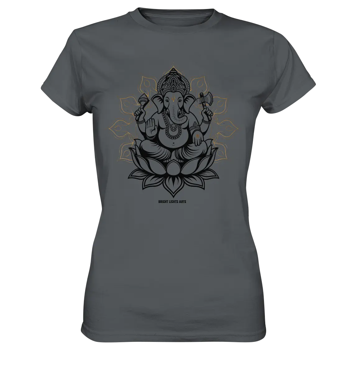 Ganesha im Goldenen Mandala – Spirituelle Harmonie - Ladies Premium Shirt Bright Lights Arts