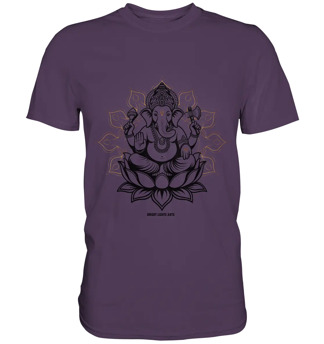 Ganesha im Goldenen Mandala – Spirituelle Harmonie - Premium Shirt Bright Lights Arts
