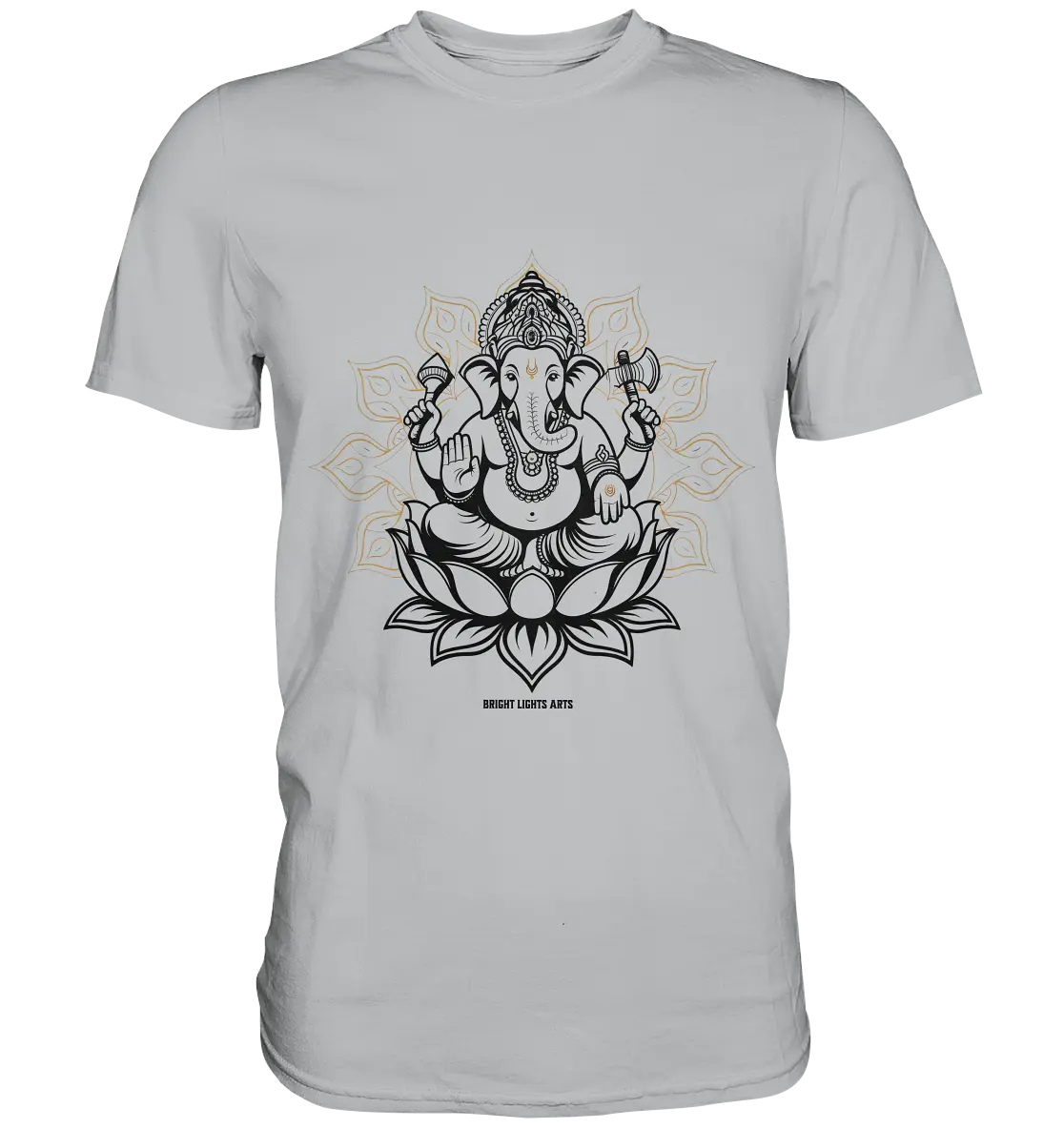 Ganesha im Goldenen Mandala – Spirituelle Harmonie - Premium Shirt Bright Lights Arts