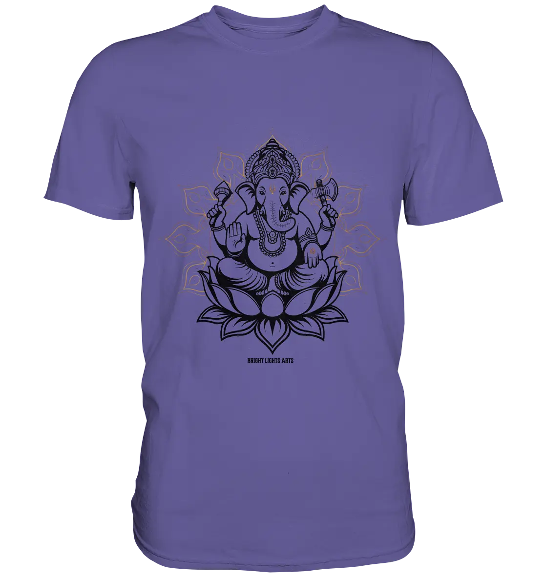 Ganesha im Goldenen Mandala – Spirituelle Harmonie - Premium Shirt Bright Lights Arts