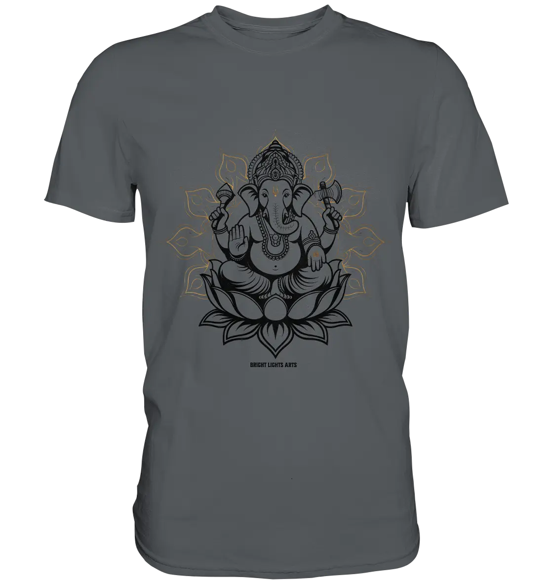 Ganesha im Goldenen Mandala – Spirituelle Harmonie - Premium Shirt Bright Lights Arts