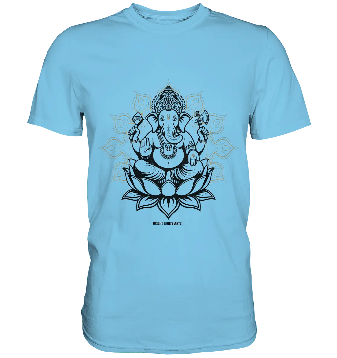 Ganesha im Goldenen Mandala – Spirituelle Harmonie - Premium Shirt Bright Lights Arts