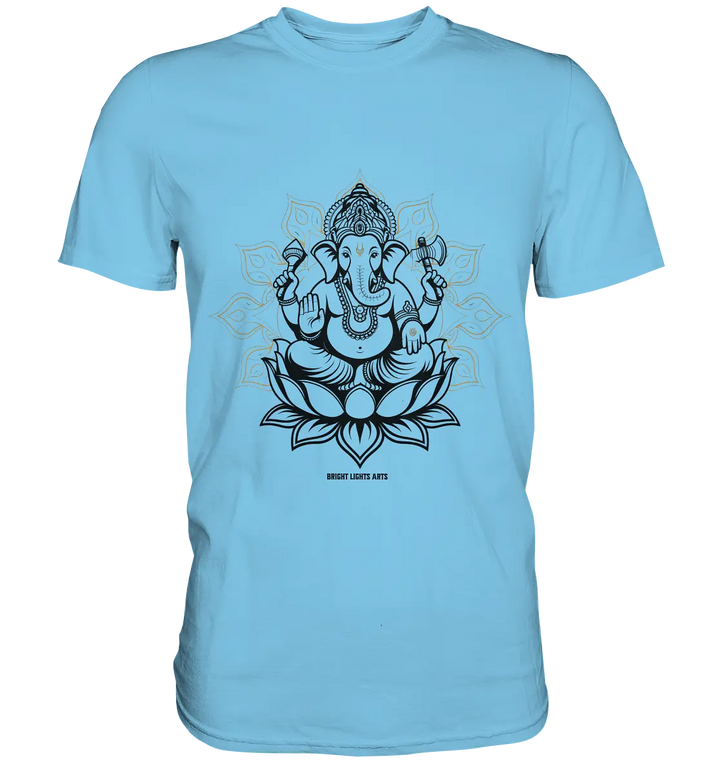Ganesha im Goldenen Mandala – Spirituelle Harmonie - Premium Shirt Bright Lights Arts