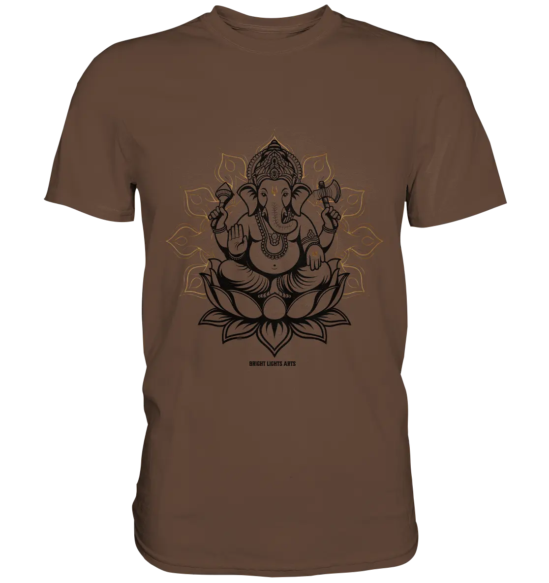 Ganesha im Goldenen Mandala – Spirituelle Harmonie - Premium Shirt Bright Lights Arts