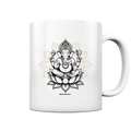 Ganesha im Goldenen Mandala – Spirituelle Harmonie - Tasse glossy Bright Lights Arts