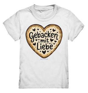 Gebacken mit Liebe – Herzgebäck - Kids Premium Shirt Bright Lights Arts