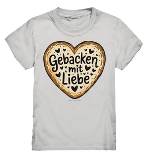 Gebacken mit Liebe – Herzgebäck - Kids Premium Shirt Bright Lights Arts