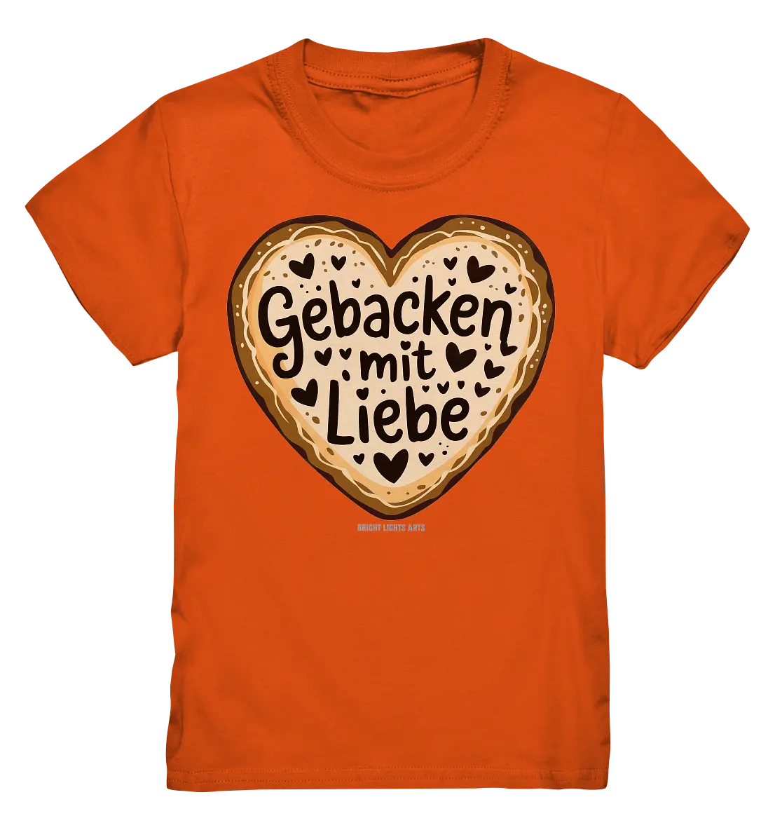 Gebacken mit Liebe – Herzgebäck - Kids Premium Shirt Bright Lights Arts