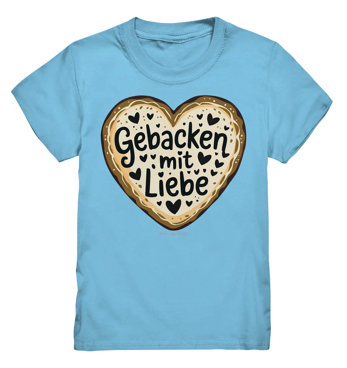 Gebacken mit Liebe – Herzgebäck - Kids Premium Shirt Bright Lights Arts