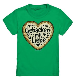 Gebacken mit Liebe – Herzgebäck - Kids Premium Shirt Bright Lights Arts