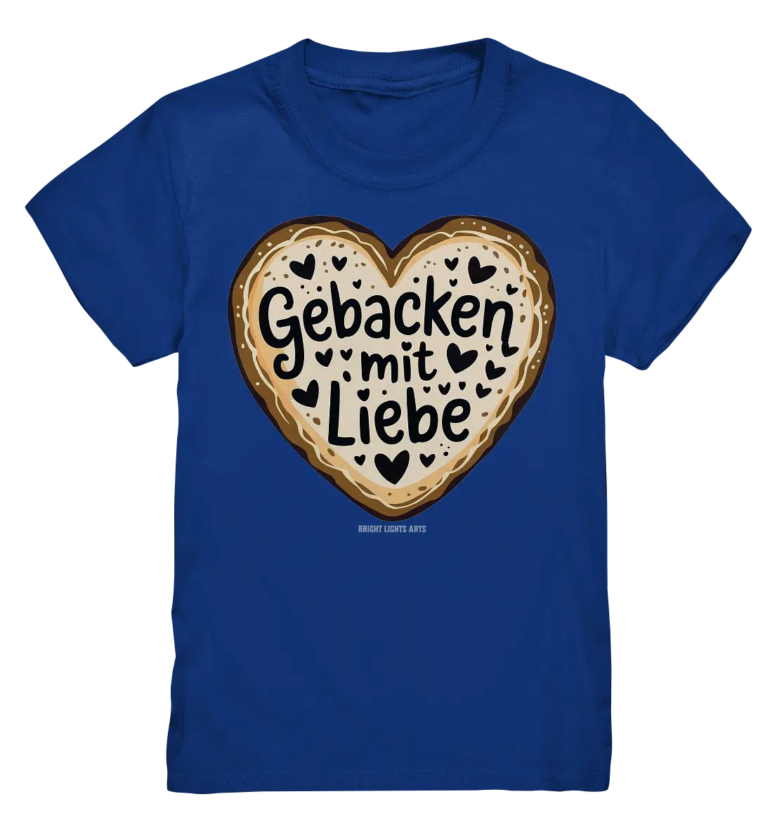 Gebacken mit Liebe – Herzgebäck - Kids Premium Shirt Bright Lights Arts