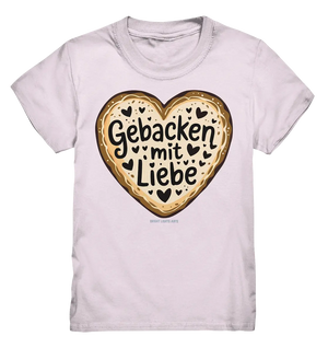 Gebacken mit Liebe – Herzgebäck - Kids Premium Shirt Bright Lights Arts