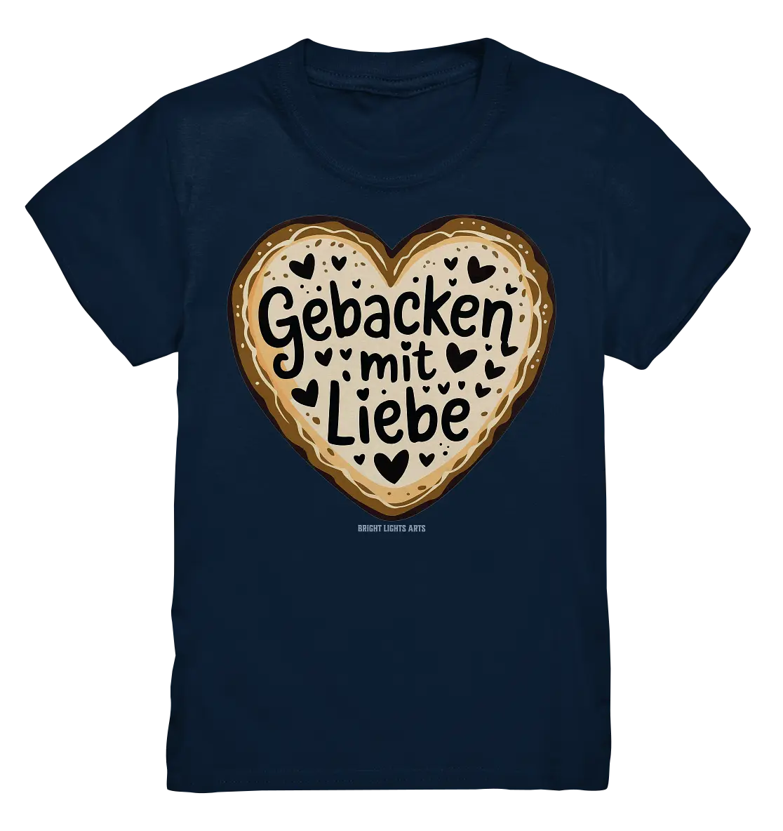 Gebacken mit Liebe – Herzgebäck - Kids Premium Shirt Bright Lights Arts