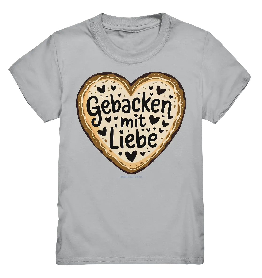 Gebacken mit Liebe – Herzgebäck - Kids Premium Shirt Bright Lights Arts
