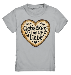 Gebacken mit Liebe – Herzgebäck - Kids Premium Shirt Bright Lights Arts
